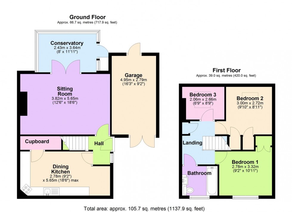 Floorplan for Hilton Garth, Londonderry, Northallerton