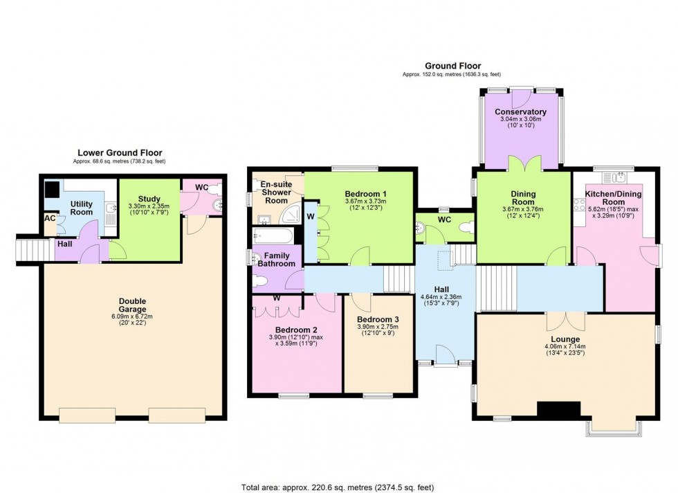 Floorplan for Tamarisk, Kingsley Drive, Middleham