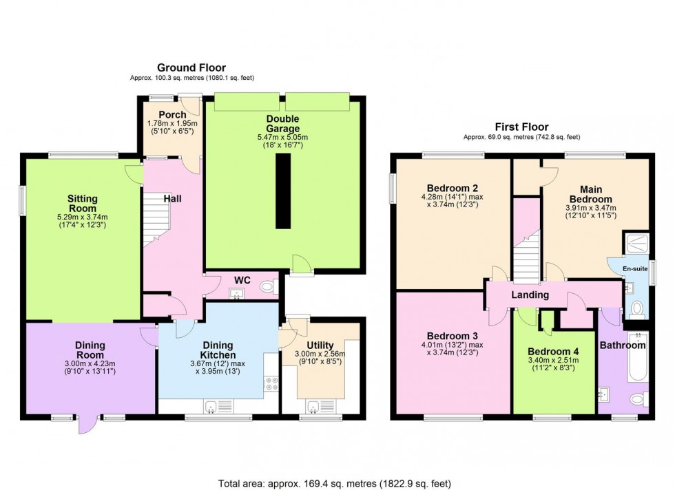 Floorplan for Burrill Road, Bedale