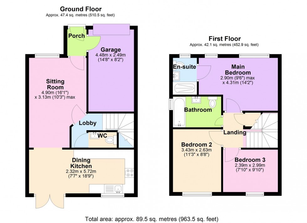 Floorplan for South End, Bedale