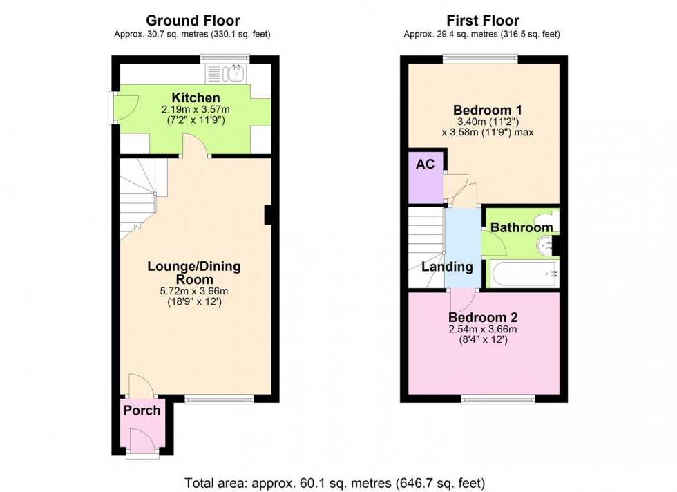 Floorplan for 14 Brompton Court, Brompton-on-Swale