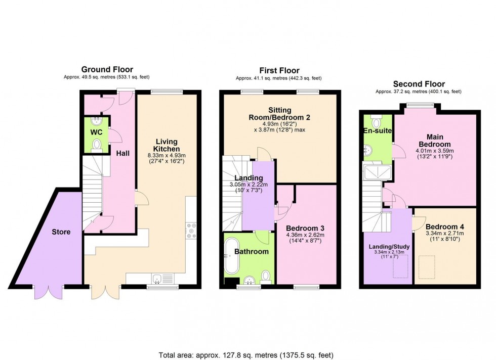 Floorplan for Ascough Wynd, Aiskew, Bedale