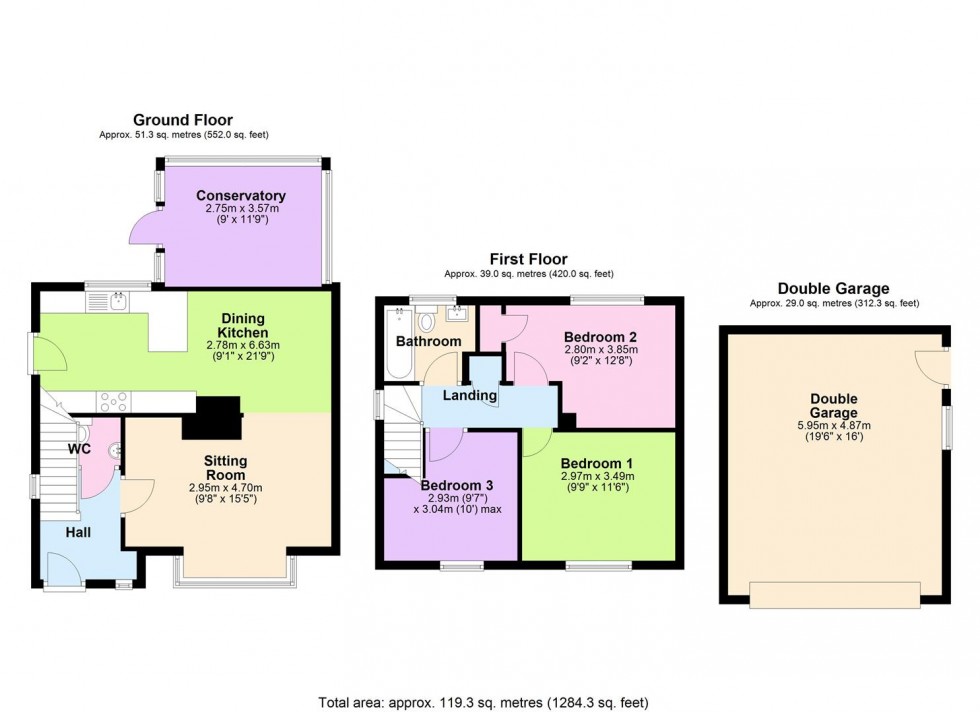 Floorplan for St. Helens Close, Morton On Swale, Northallerton