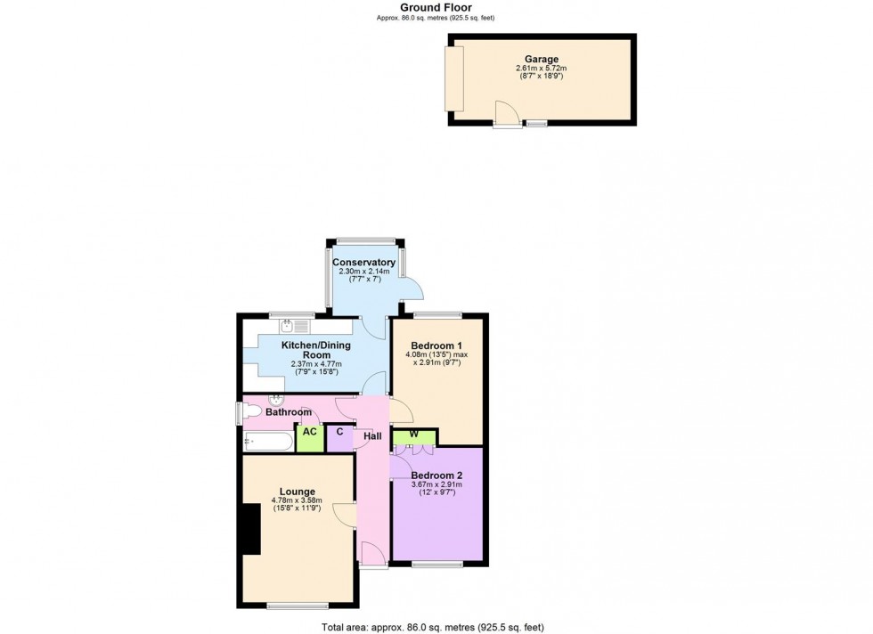 Floorplan for Stroon, Meanee Road, Scotton, Catterick Garrison