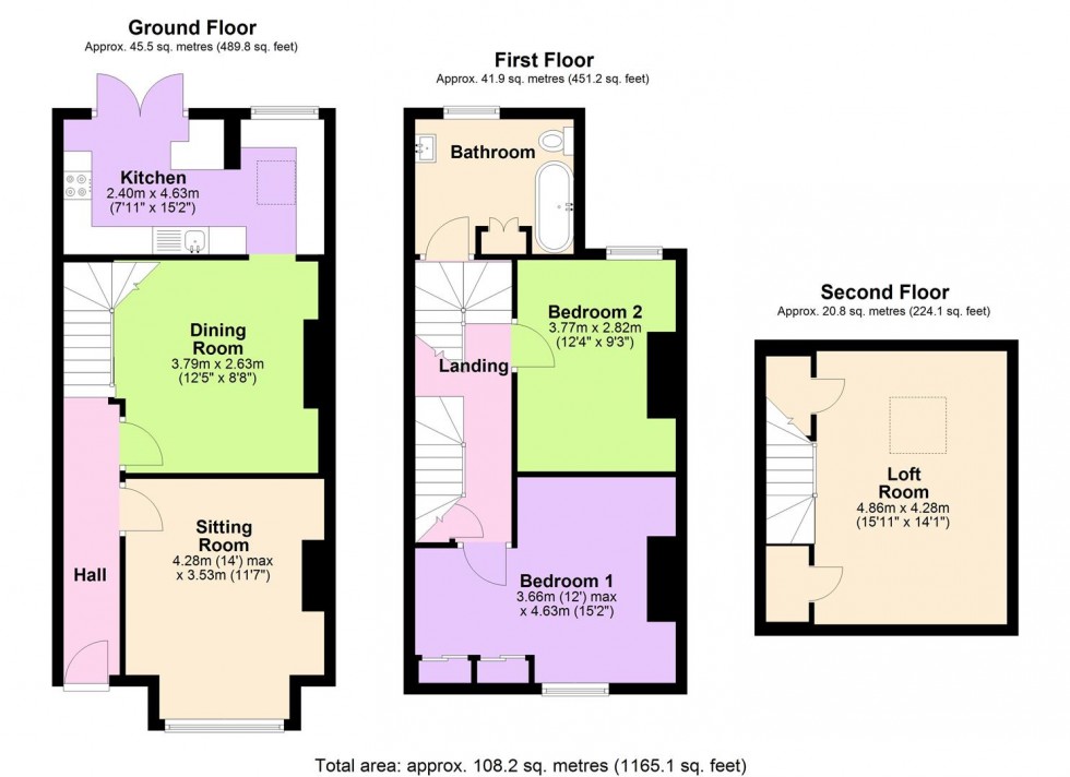 Floorplan for The Villas, Nosterfield, Bedale