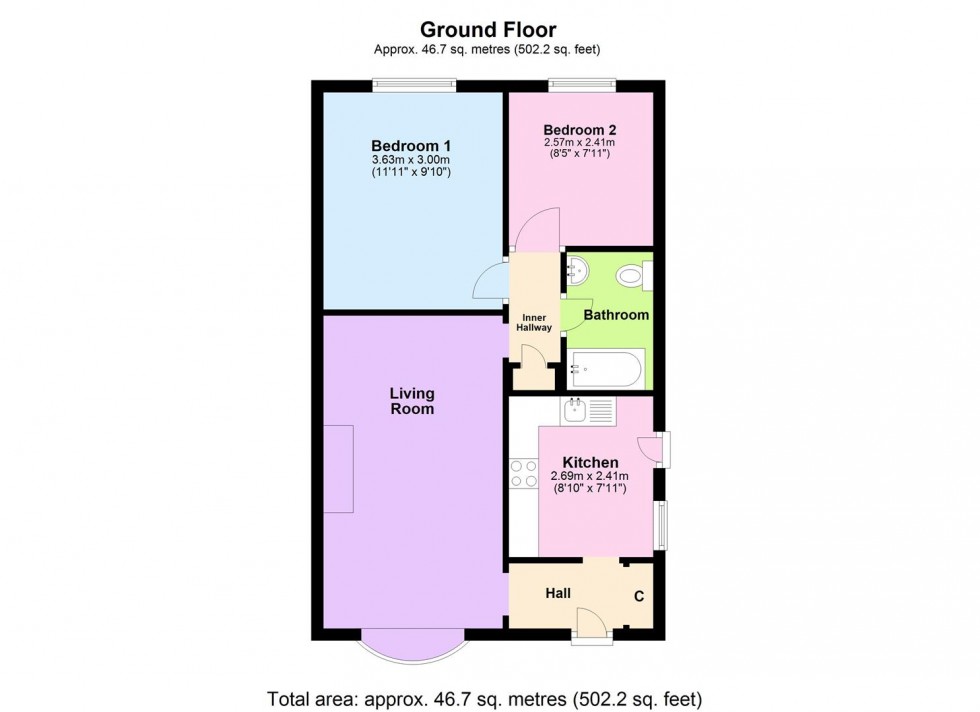 Floorplan for Newton Crescent, Leeming, Northallerton