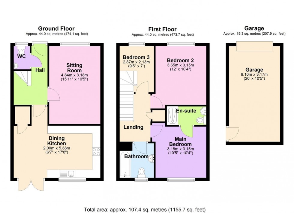 Floorplan for Anvil Gardens, Leeming Bar, Northallerton