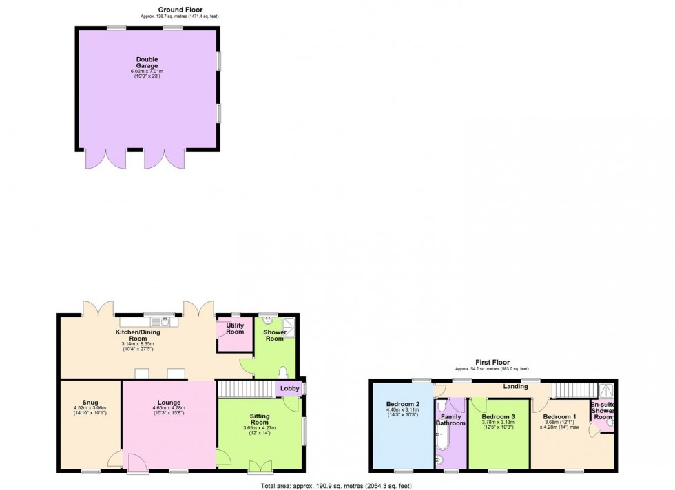 Floorplan for Ivy Cottage, Harmby, Nr Leyburn