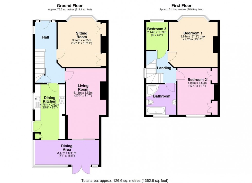 Floorplan for 20 Masham Road, Bedale