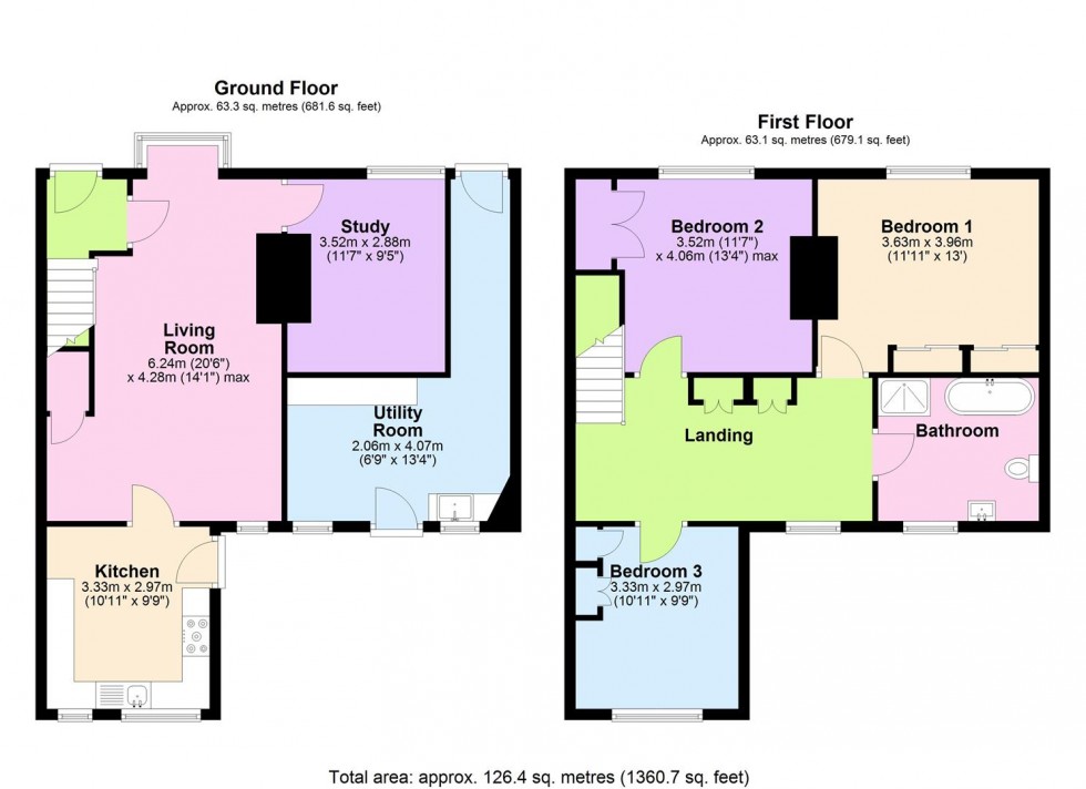 Floorplan for South End, Bedale