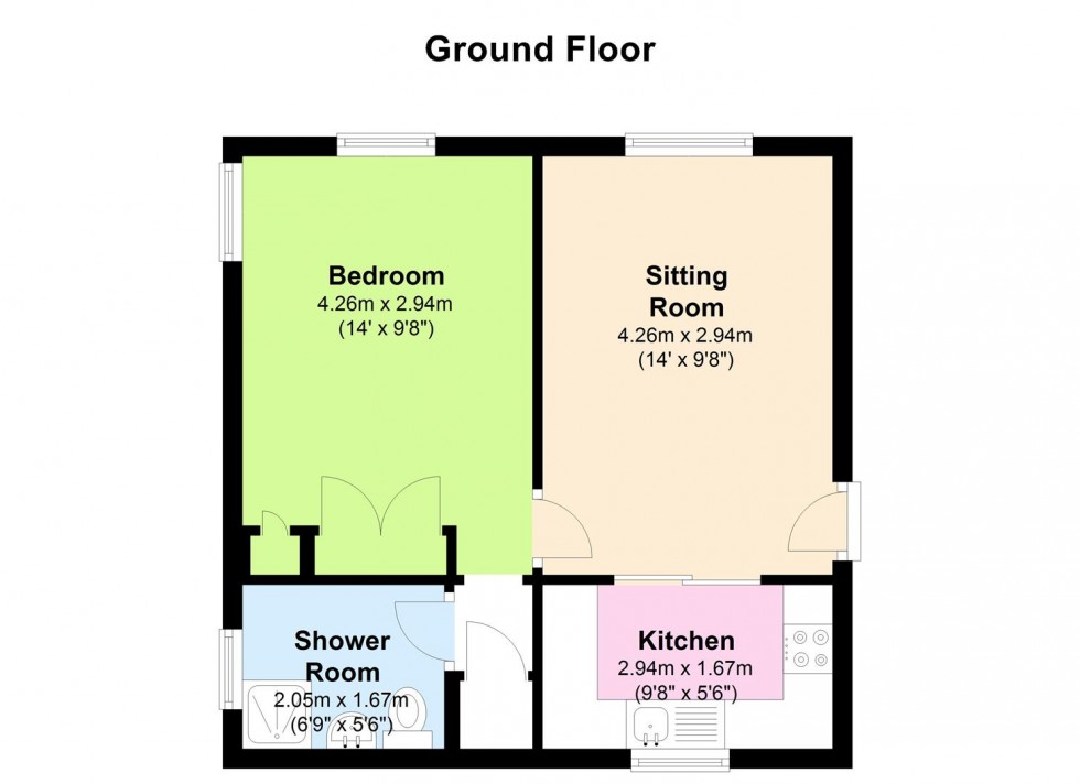 Floorplan for 15 Alexandra Court, Bedale