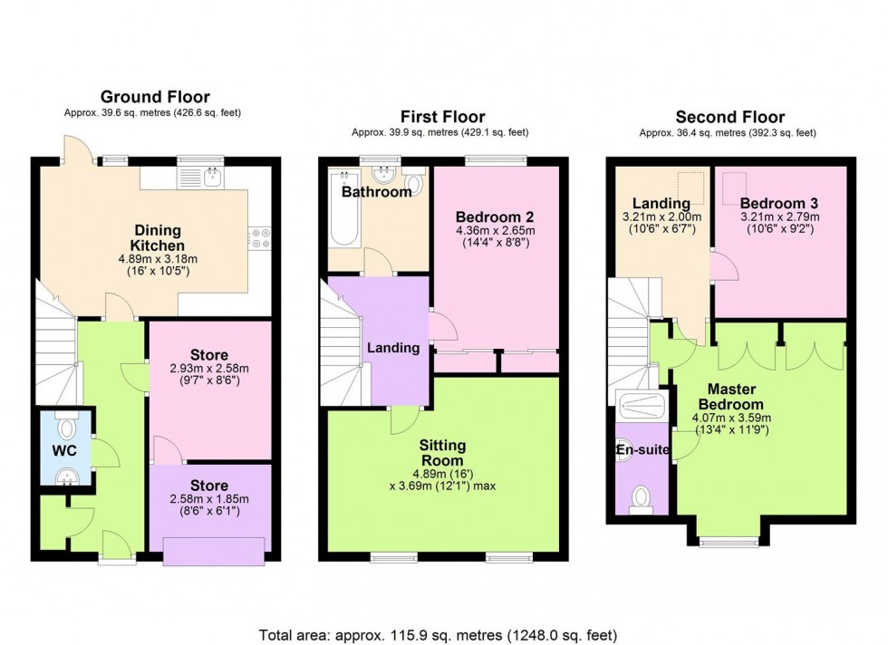 Floorplan for Ascough Wynd, Aiskew, Bedale