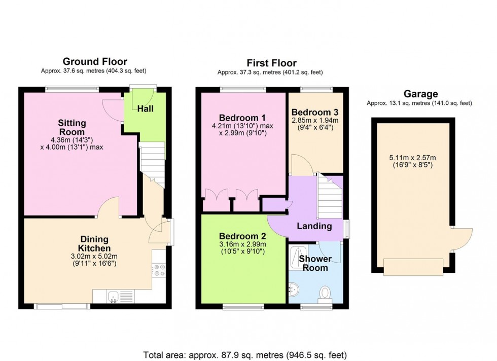 Floorplan for Oak Tree Road, Bedale