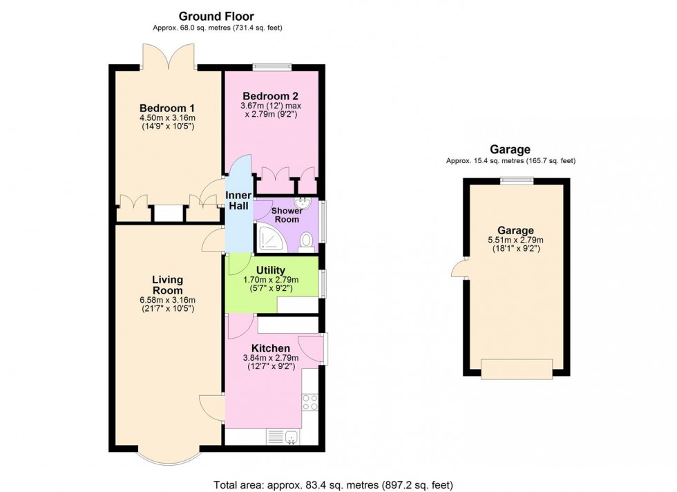 Floorplan for Ings View, Aiskew, Bedale