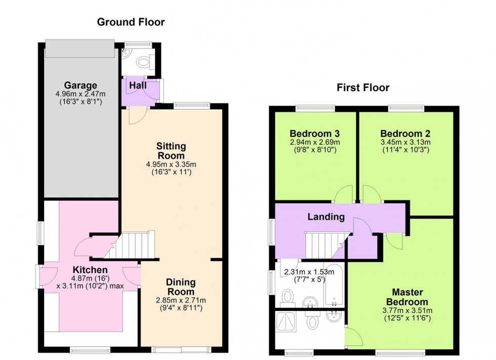 Floorplan for 27 Hird Avenue, Bedale