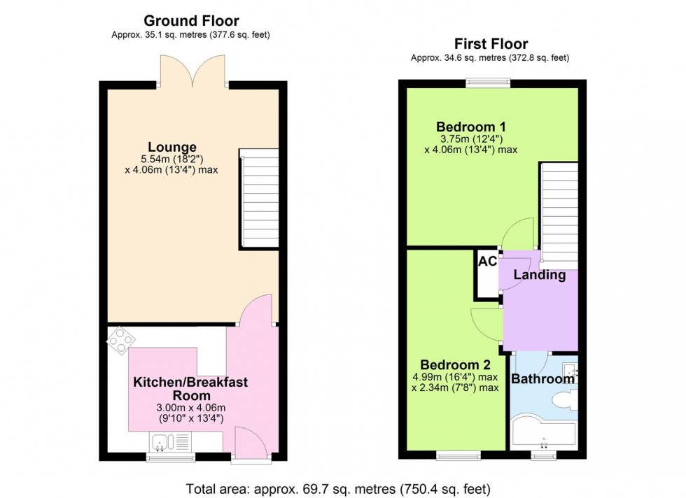 Floorplan for I'Anson Close, Leyburn