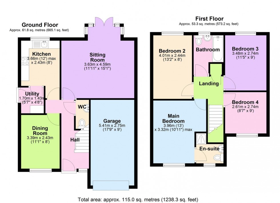 Floorplan for 17 Peirse Close, Bedale