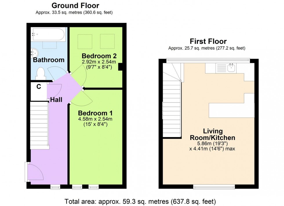 Floorplan for 5 Queens Mews, Queens Road, Richmond