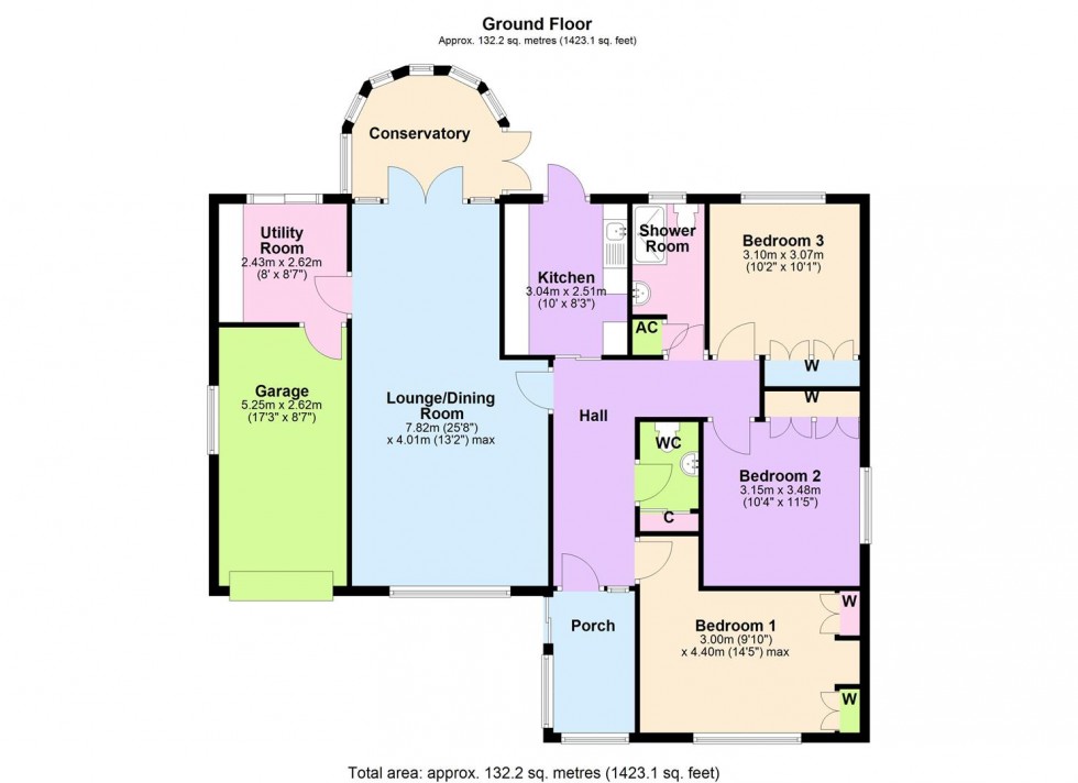 Floorplan for Annasgarth Close, Harmby, Nr Leyburn