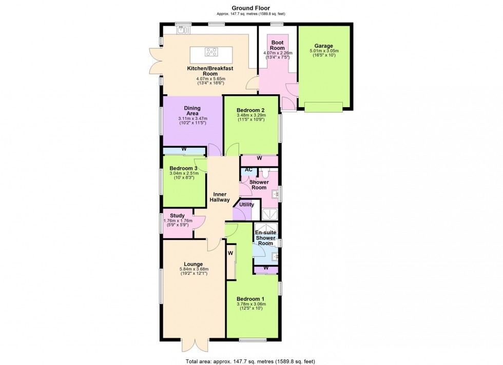 Floorplan for The Laurels, Dale Grove, Leyburn