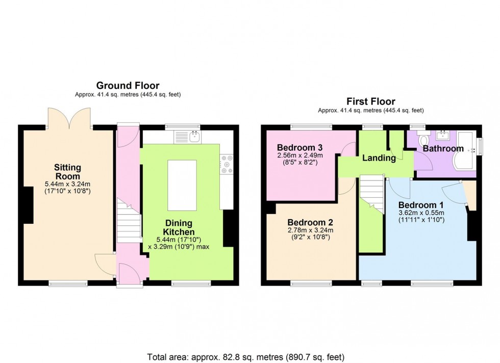 Floorplan for Fitzalan Road, Bedale