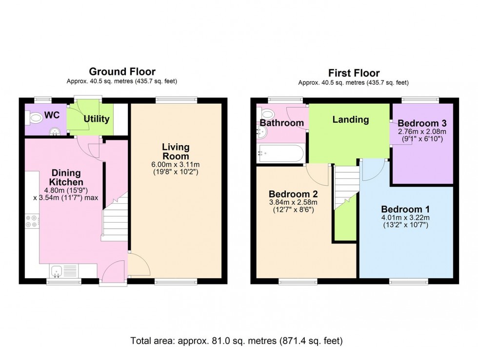 Floorplan for Wycar, Bedale