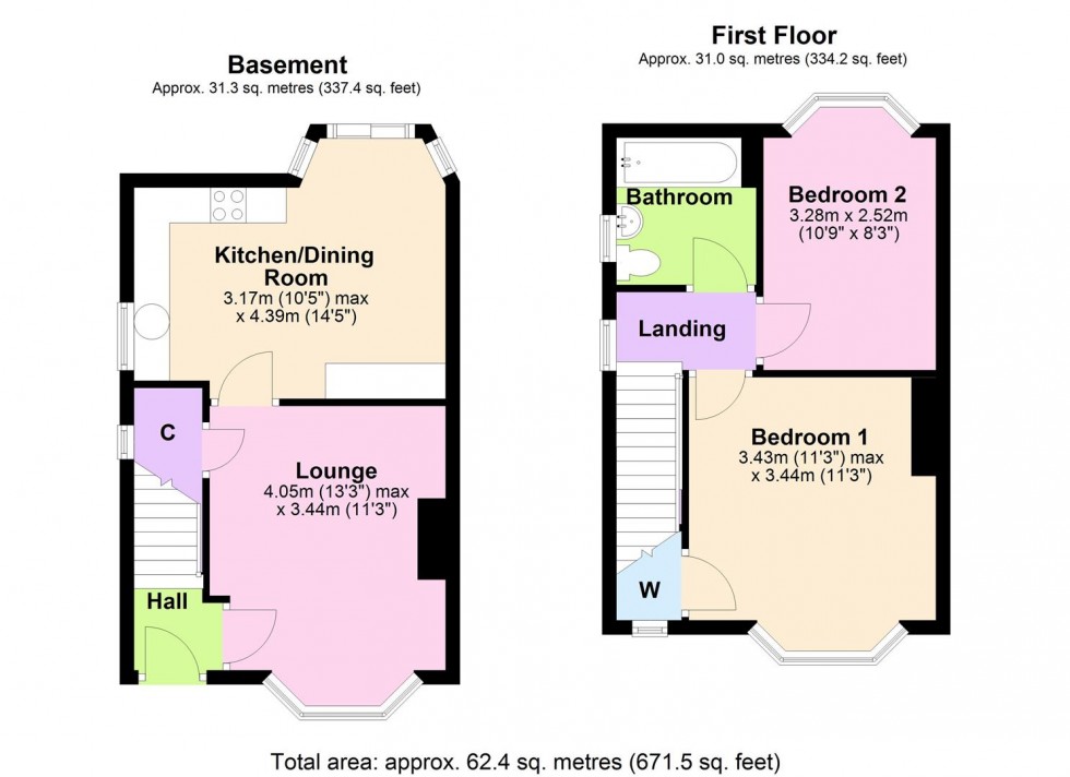 Floorplan for 6 Constantine Grove, Colburn, Catterick Garrison