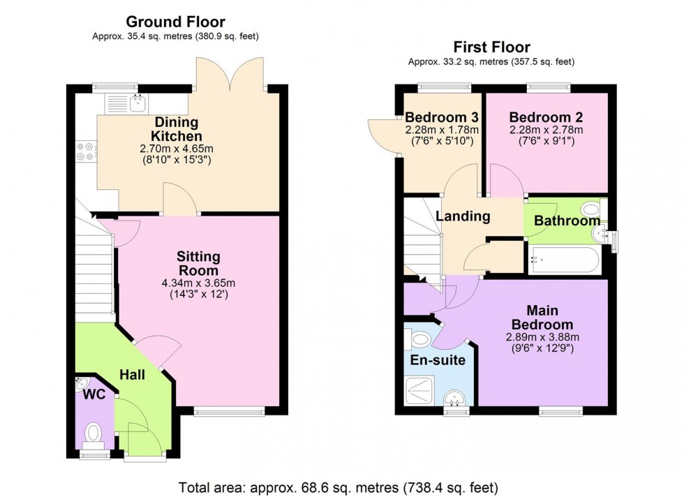 Floorplan for Tornado Close, Bedale