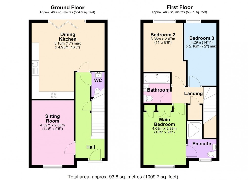 Floorplan for Pheasant Drive, Dishforth, Thirsk