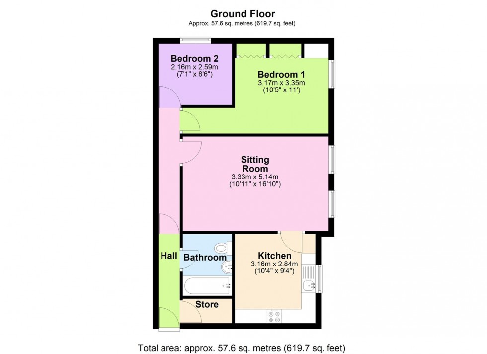 Floorplan for Alexandra Court, Bedale