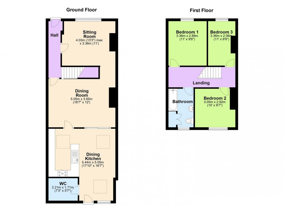 Floorplan for Milburn Terrace, Leeming Bar, Northallerton