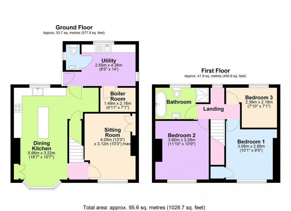 Floorplan for Station Road, West Tanfield, Ripon