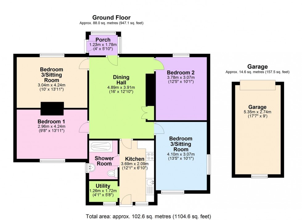 Floorplan for Thornton Watlass, Ripon