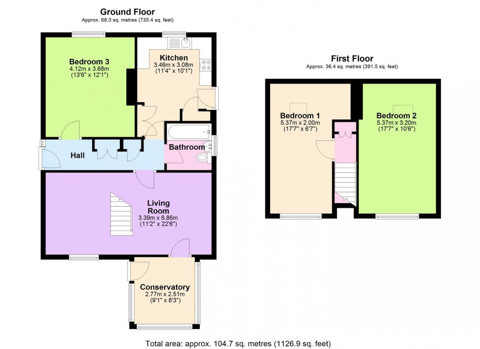 Floorplan for Nuholme, Blind Lane, Aiskew