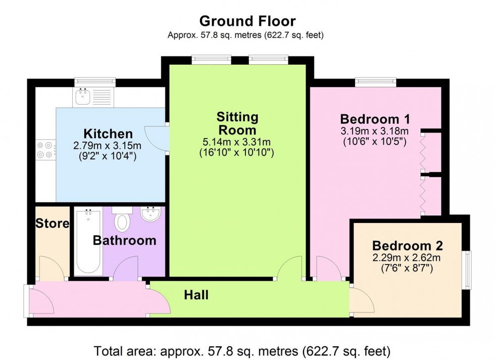 Floorplan for Alexandra Court, Bedale