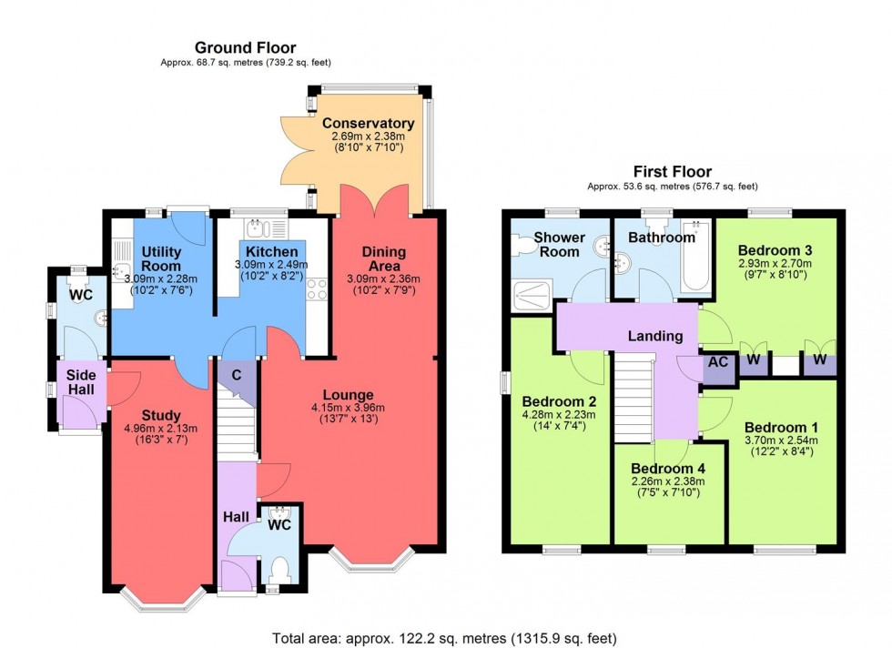 Floorplan for Vicarage Road, Catterick Garrison