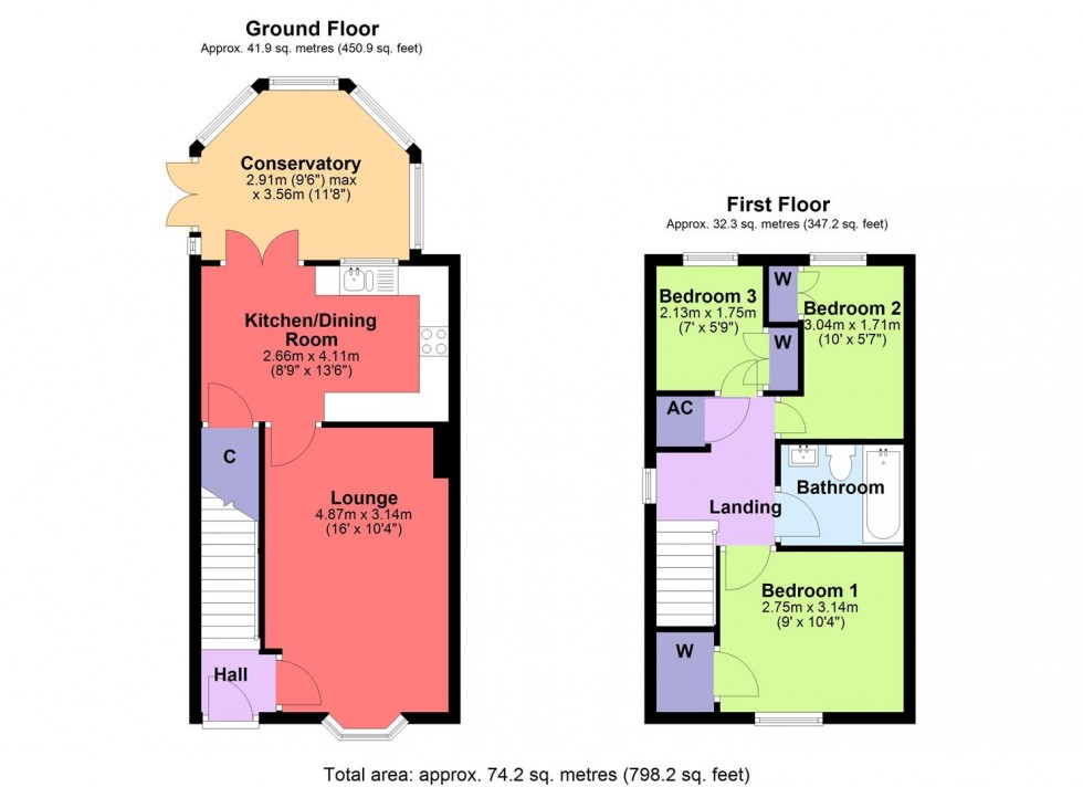 Floorplan for Kipling Drive, Brough With St. Giles, Catterick Garrison