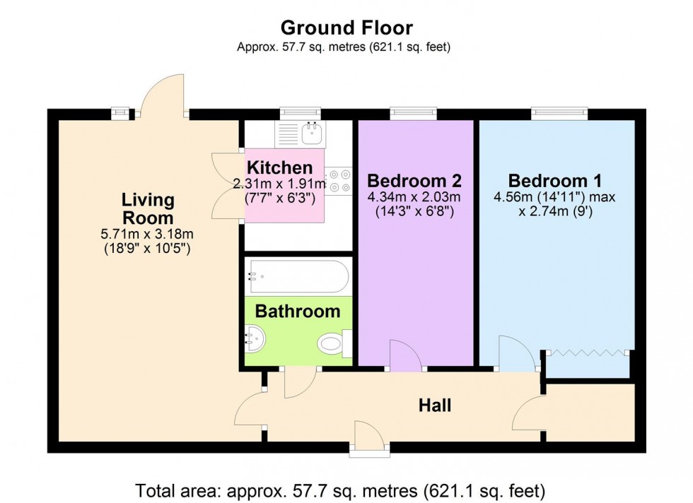 Floorplan for Greendale Court, Bedale