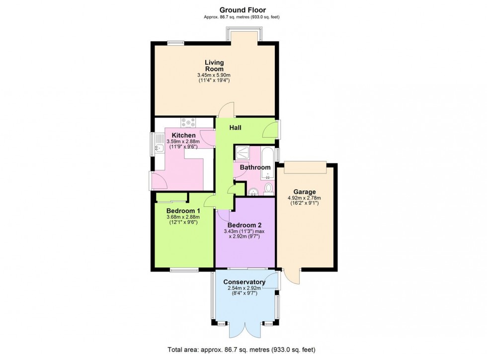 Floorplan for Iddison Drive, Bedale