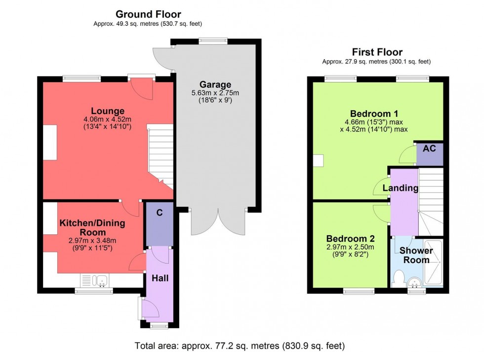 Floorplan for Hargill Drive, Redmire, Nr Leyburn