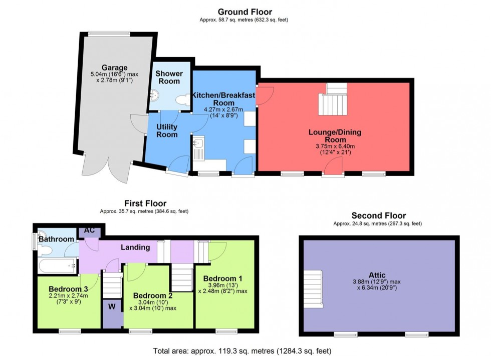 Floorplan for Thorngill Cottage, Moor Road, Askrigg