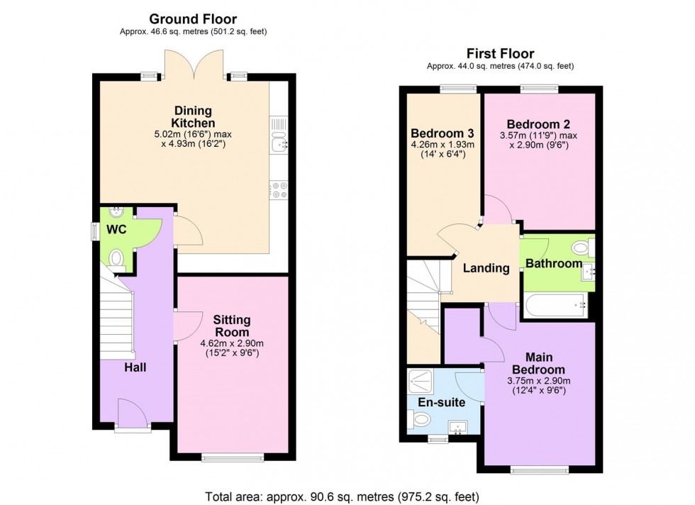 Floorplan for Swale Drive, Little Crakehall