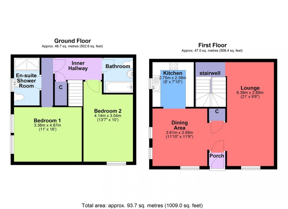 Floorplan for 5 Riverdale, Bainbridge, Wensleydale