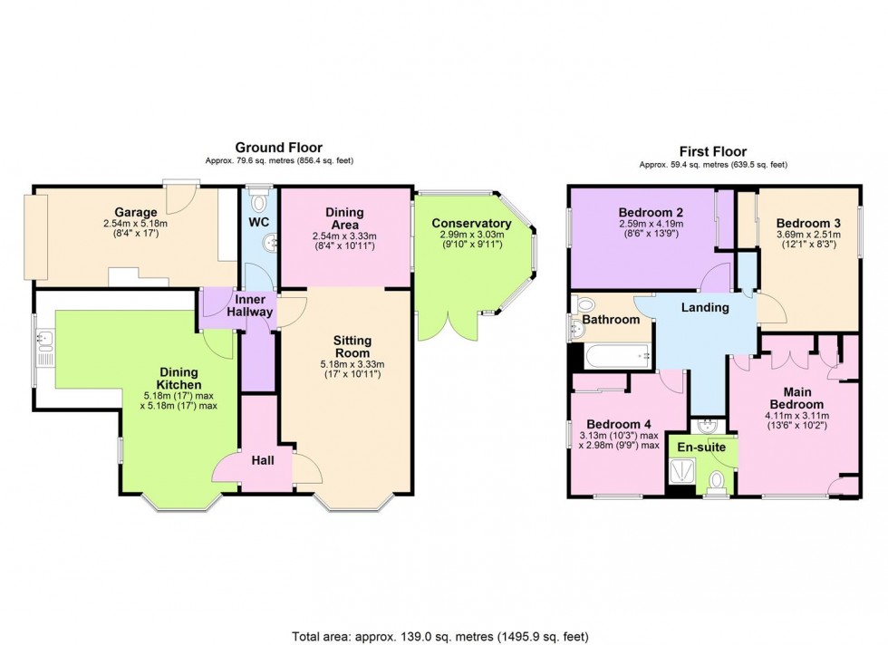 Floorplan for Otterbeck Way, Aiskew, Bedale