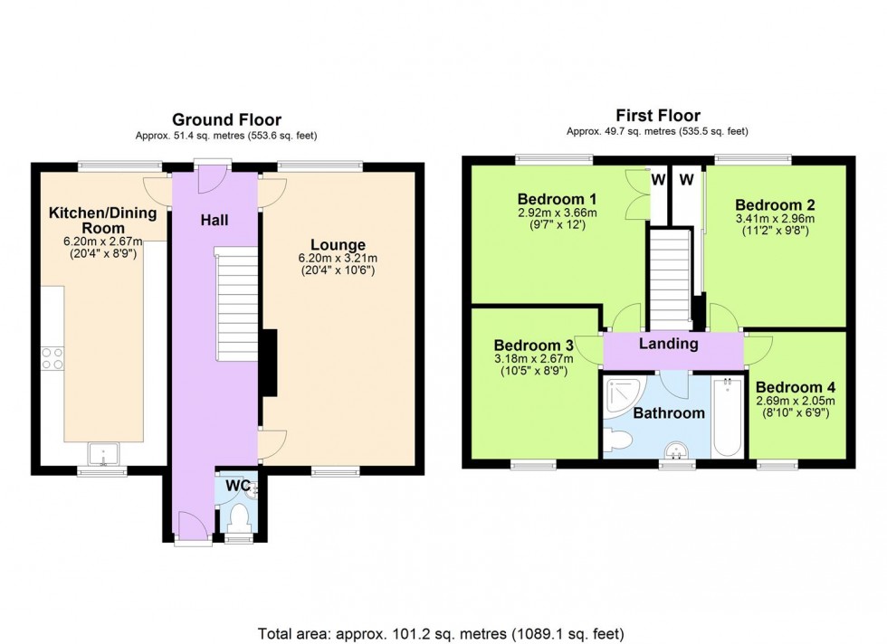 Floorplan for Bedford Close, Catterick Garrison