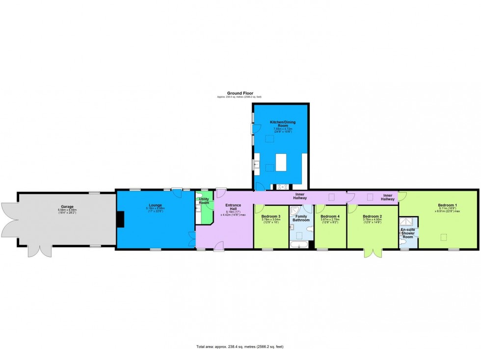 Floorplan for The Forge 1 Manor Barns, Arrathorne