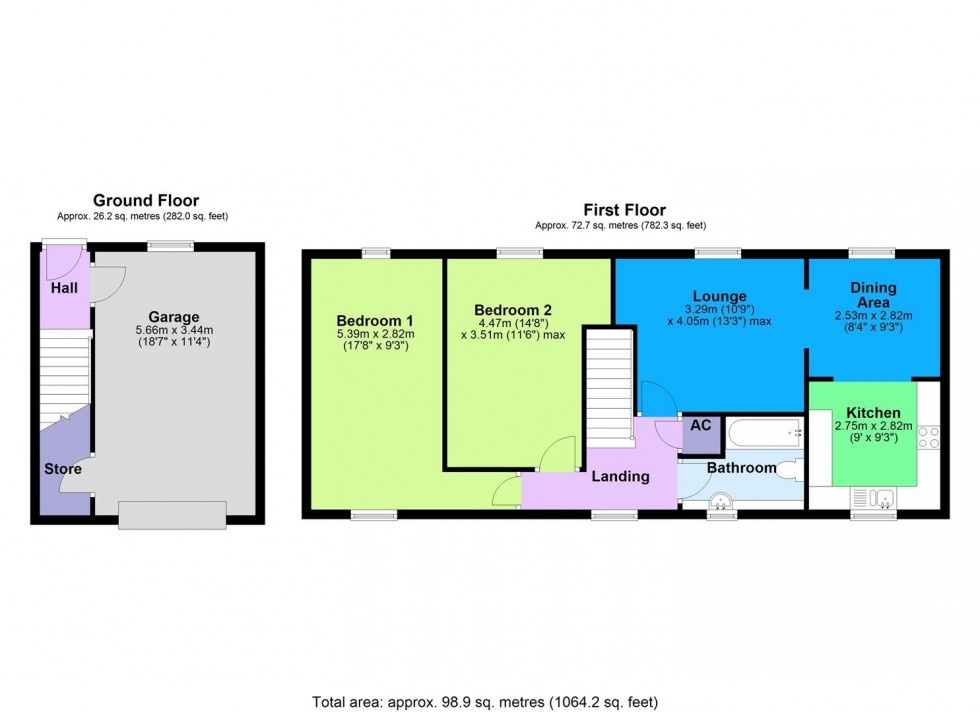Floorplan for Dale Grove, Leyburn