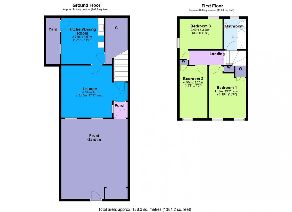 Floorplan for Buds Cottage, Preston-under-Scar, Wensleydale