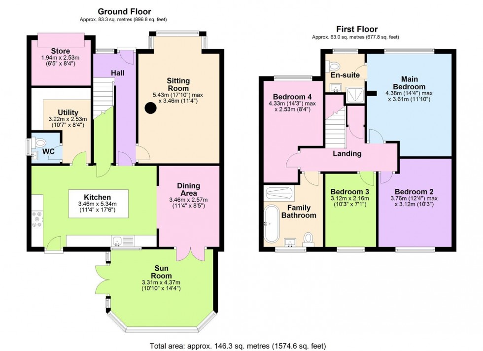 Floorplan for Coronation Road, Little Crakehall, Bedale