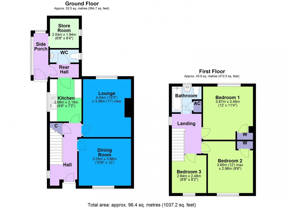 Floorplan for Mowbray Road, Catterick Village